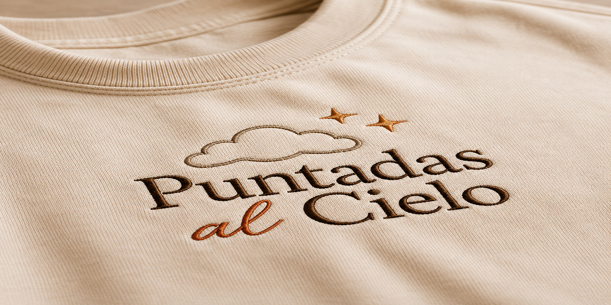 Polera bordada con logo Atelier Rosa Carmeli