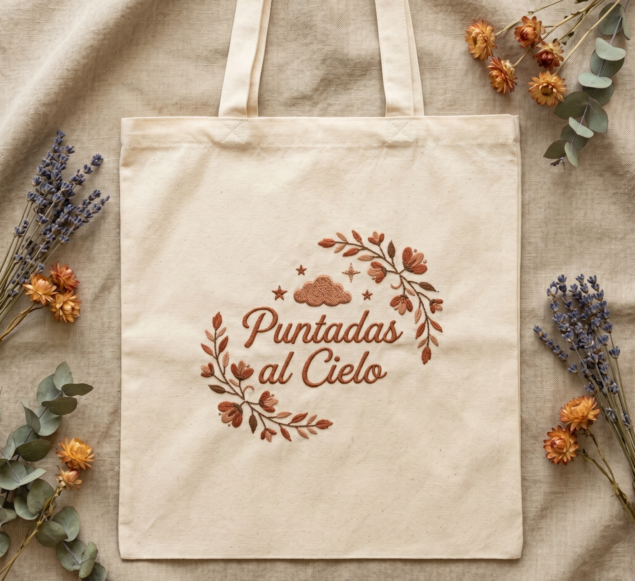 Tote bag bordada artesanal