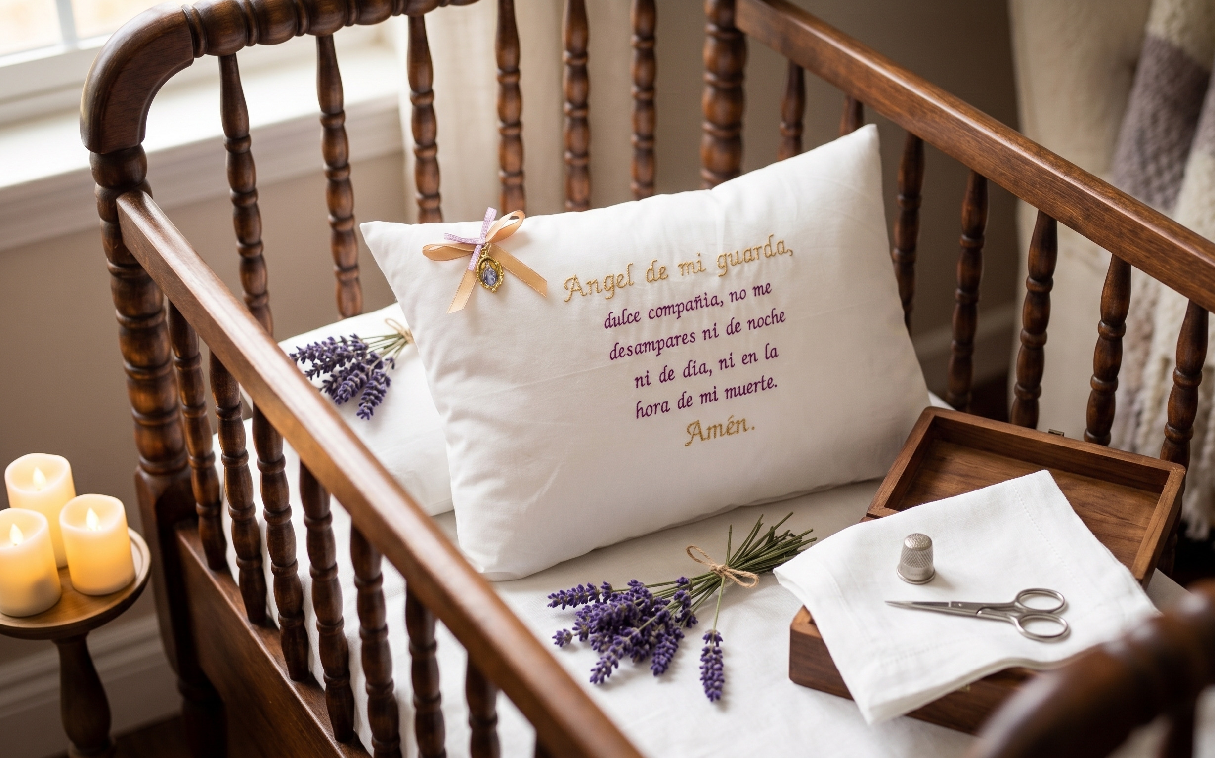 Almohada personalizada Ángel de mi guarda